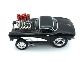 Muscle Machines 1962 62 Chevy Corvette Vette Car Black Die Cast 1/64 Loose 3