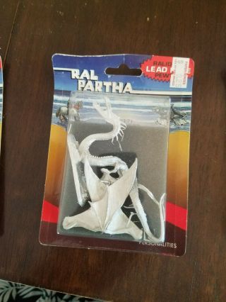 Ral Partha Pewter Fantasy Figurine White Worm 01 - 171 Personalities Vintage.