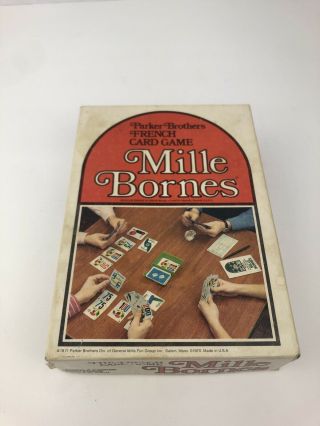 Vintage Mille Bornes Card Game Parker Brothers French Card Game
