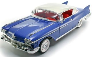 1958 Gm Cadillac Eldorado Seville (62) Coupe 1:18 Classic Antique Blue,  Yat Ming