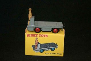 Dinky Toys Meccano England Year 1948 No 14a B.  E.  V.  Truck With Driver In Vg Cond