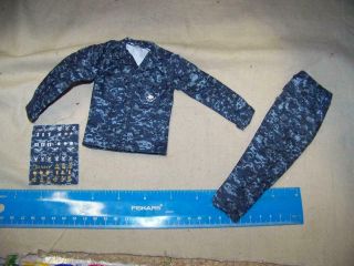 1/6 Scale Very Hot Navy Uss Nathan James Uniform W/patches