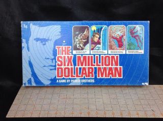 Retro 70s The Six Million Dollar Man Game Replacement Box Man Cave Decor Scuba