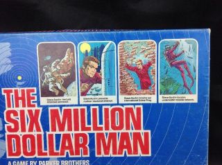 Retro 70s The Six Million Dollar Man Game REPLACEMENT Box Man Cave Decor Scuba 3