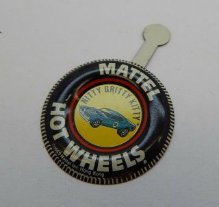 Redline Hotwheels Button Badge Metal Hong Kong Nitty Gritty Kitty R17208