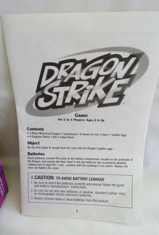 Dragon Strike Board Game - 2002 - Complete by Milton Bradley. 5