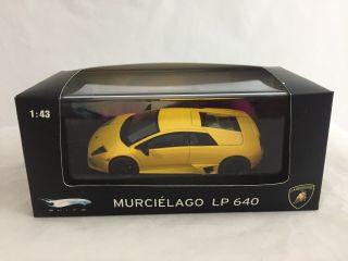 1/43 Hot Wheels Elite Lamborghini Murcielago Lp 640,  Yellow,  P9942