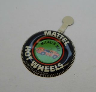 Redline Hotwheels Button Badge Metal Hong Kong Mclaren M6a R17188
