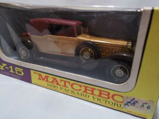 MATCHBOX MODELS OF YESTERYEAR Y15 - 2 1930 PACKARD VICTORIA ISSUE 2 4