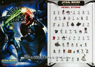 Star Wars Miniatures Poster Rebel Storm