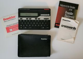 Franklin Publishers 1994 Electronic Crossword Puzzle Solver And Case