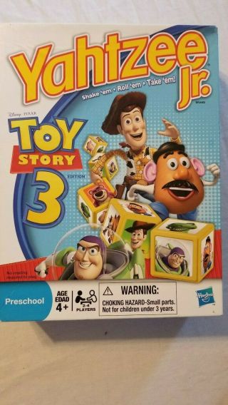 Yahtzee Jr.  Disney Pixar Toy Story 3 Edition By Parker Brothers 2009 Complete