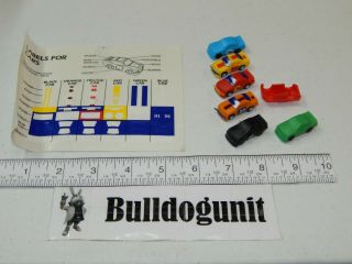 1990 Nascar Daytona 500 Race Board Game Replacement Car Pawns Only