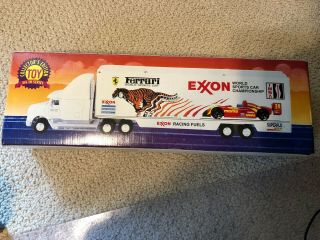 Exxon 4th In A Series 1995 Race Car Carrier Imsa And Ferrari Logos With 4 Cars