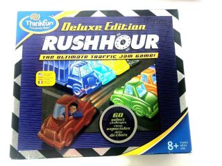 Rush Hour Deluxe Edition Traffic Jam Board Game 100 Complete Cars & Trucks