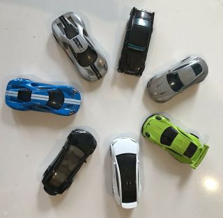 7 X Hot Wheels Cars Ford Gt (x2),  Tesla Model X,  Aston Martin (x2),  911 Gt3 Rs,
