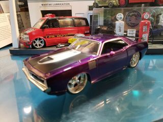 Jada Dub City Big Time Muscle 1970 Purple Plymouth Cuda1:24 Car