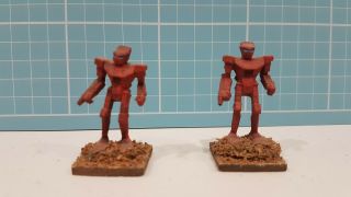 Two Battletech Mechwarrior Miniatures Oop - Pnt - 9r Panther Painted And Based