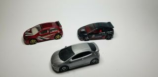 Set Of 3 Hot Wheels & Matchbox ☆ Honda Civic Type R - Jdm Die - Cast Cars Silver