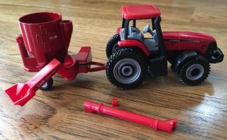 Case International Toy Tractor And Feed Grinder/mixer Mill