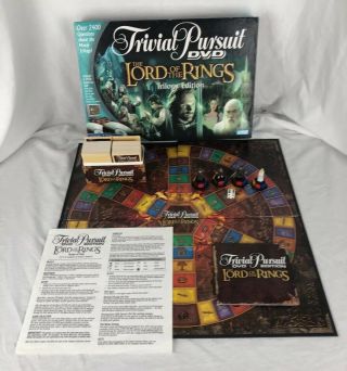 2004 Trivial Pursuit Dvd Lord Of The Rings Trilogy Edition Board Game Complete