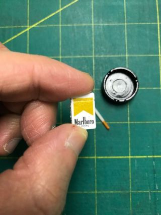 Custom 1/6 scale cigarette iphone ashtray tobacco accessories set 3