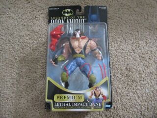 Vintage 90s Legends Of The Dark Knight Bane Premium Action Figure Noc Carded