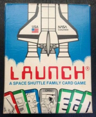 1986 Mcgregor Launch Space Shuttle Family Card Game Complete