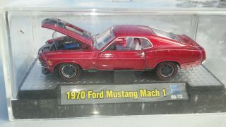 1970 Mustang Mach 1 Opening Doors - Hood Acrylic Display Case Castline/m2