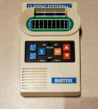 Vintage Mattel Classic Football Electronic Handheld Game 2000,