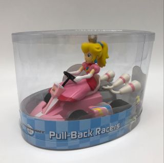 Mario Kart Princess Peach Pull Back Racer Pvc Plastic Figure Car Toy 5 "