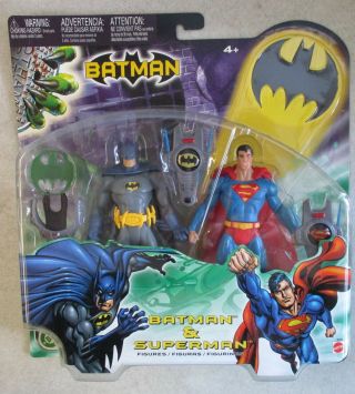 Moc 2003 Mattel Dc Batman And Superman Action Figures