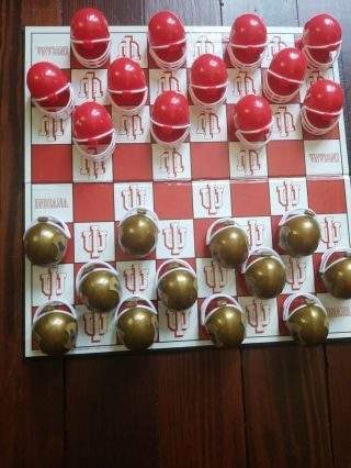 Indiana University Hoosiers Checkers Game College Football L Ikenew - Open Box