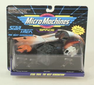 Star Trek The Next Generation Micro Machines Ferengi Marauder Borg Cube Shuttle