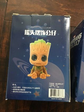 Guardians of the Galaxy Vol 2 Groot Bobble head Marvel Gift Car Phone Ornaments 2