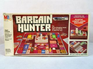 Bargain Hunter Board Game,  Milton Bradley,  1981 Smart Shopping Game Complete 4109