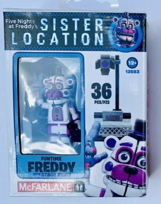 Fnaf Five Nights At Freddy’s Funtime Freddy Stage Left Construction Set
