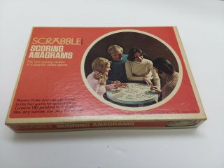 Scrabble - Scoring Anagrams - Vintage Set Of 180 Wood Tiles - 1975