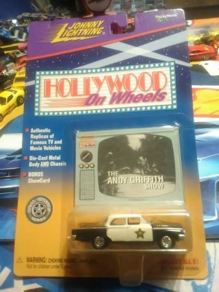 Johnny Lightning - Hollywood On Wheels - The Andy Griffith Show Police Cruiser