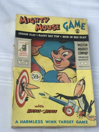 VINTAGE MIGHTY MOUSE 1957 GAME,  MILTON BRADLEY complete - 2