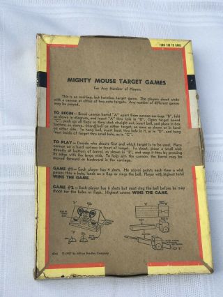 VINTAGE MIGHTY MOUSE 1957 GAME,  MILTON BRADLEY complete - 3
