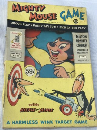 VINTAGE MIGHTY MOUSE 1957 GAME,  MILTON BRADLEY complete - 5