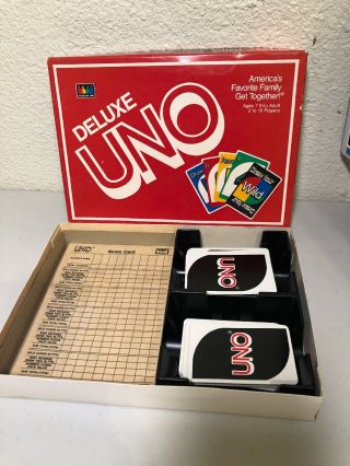 Vintage - Deluxe Uno Card Game 1986 International Games Inc.  Made In The Usa Rare