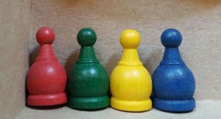 1995 Jumanji Game,  4 Pawns For Replacement Parts,
