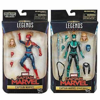 Marvel Legends Captain Marvel Action Figure The Avengers Cos Model Toys 6
