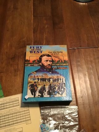 Avalon Hill Fury In The West Complete War Game.