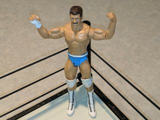 Dashing Cody Rhodes Wrestling Figure 2011 Mattel Blue Trunks Aew Wwe W/ Mustache