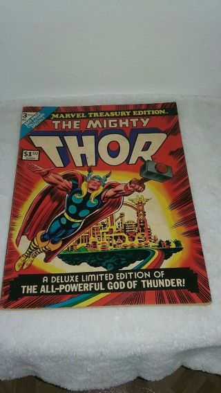 1974 The Mighty Thor Giant Issue 3 Comic Book Marvel Treasury Edition