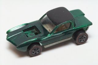 04 Vintage Mattel Hot Wheels Redline 1968 Us Green Python - Missing Engine
