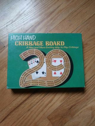 Vintage High Hand Cribbage Board 29 By Pacific 750 - - Complete